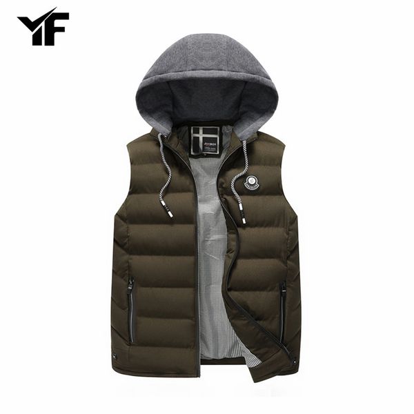 2018 new brand spring autumn slim velvet men vest jacket warm cotton hooded winter plus size waistcoat male, Black;white
2018 new brand spring autumn slim velvet men vest jacket warm cotton hooded winter plus size waistcoat male, Black;white