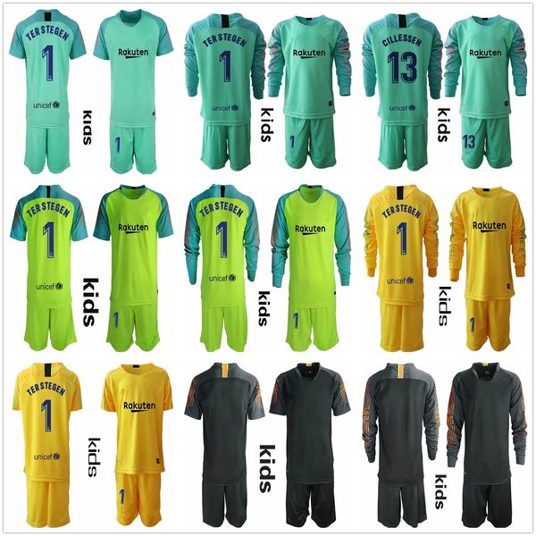 2018 2019 youth long ter tegen goalkeeper jer ey kid kit occer et 1 marc andre ter tegen kid boy goalkeeper jer ey children uniform 
2018 2019 youth long ter tegen goalkeeper jer ey kid kit occer et 1 marc andre ter tegen kid boy goalkeeper jer ey children uniform