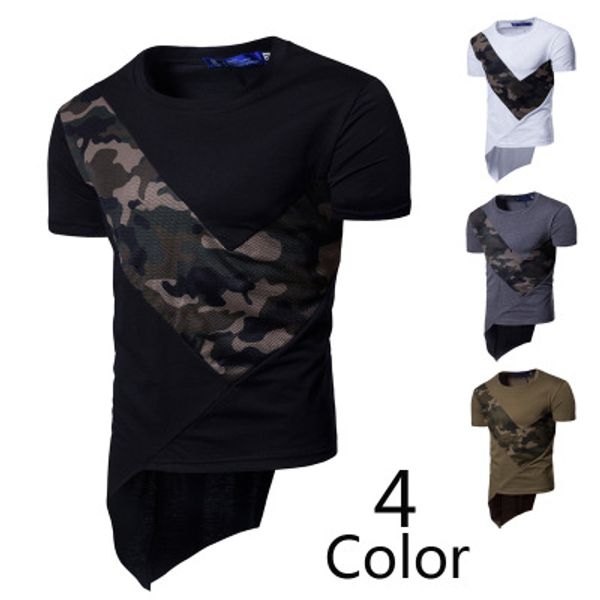 men's t-shirts camouflage men short t shirt summer crew neck patchwork designer unregular high street homme gray black white t-shirt m-, White;black
men's t-shirts camouflage men short t shirt summer crew neck patchwork designer unregular high street homme gray black white t-shirt m-, White;black