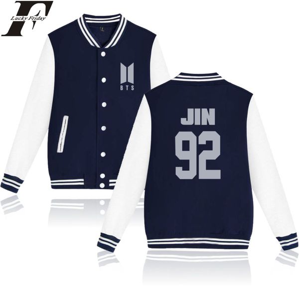 2018 love yourself kpop style long sleeve baseball jackets men/women winter casual hip hop style coat plus size, Black;brown
2018 love yourself kpop style long sleeve baseball jackets men/women winter casual hip hop style coat plus size, Black;brown