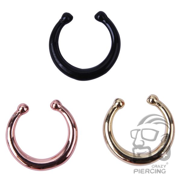 1 pcs fake septum clicker ring hanger clip on non piercing nose ring hoop fake nose piercing body jewelry, Slivery;golden
1 pcs fake septum clicker ring hanger clip on non piercing nose ring hoop fake nose piercing body jewelry, Slivery;golden