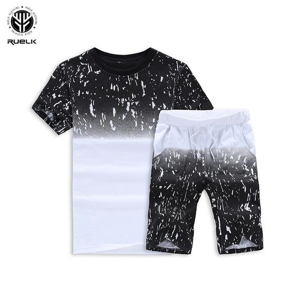 ruelk 2018 men's casual tshirt brand fashion print letter mens summer track suits homme short set plus size men's sets, Gray
ruelk 2018 men's casual tshirt brand fashion print letter mens summer track suits homme short set plus size men's sets, Gray