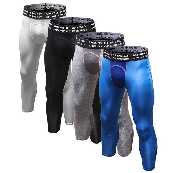 nice 4 color men's compression tight pants fitness elastic pants grassroots professional quick dry, Black;blue
nice 4 color men's compression tight pants fitness elastic pants grassroots professional quick dry, Black;blue
