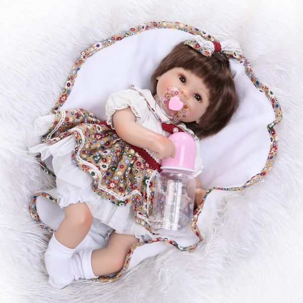16" girl doll reborn silicone vinyl doll boneca reborn silicone reborn baby dolls children play house toys juguetes
16" girl doll reborn silicone vinyl doll boneca reborn silicone reborn baby dolls children play house toys juguetes
