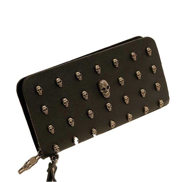 2018 new men and women wallet skull korean version of the personality long fashion wallet cross pattern pu solid color, Red;black
2018 new men and women wallet skull korean version of the personality long fashion wallet cross pattern pu solid color, Red;black