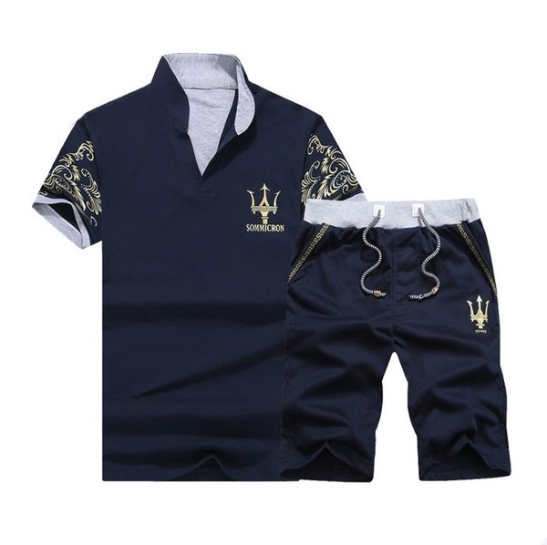 2018 new summer sporting suit men casual set tracksuit print stand collar short sleeve shorts polo shirt 2pcs plus size, White;black
2018 new summer sporting suit men casual set tracksuit print stand collar short sleeve shorts polo shirt 2pcs plus size, White;black