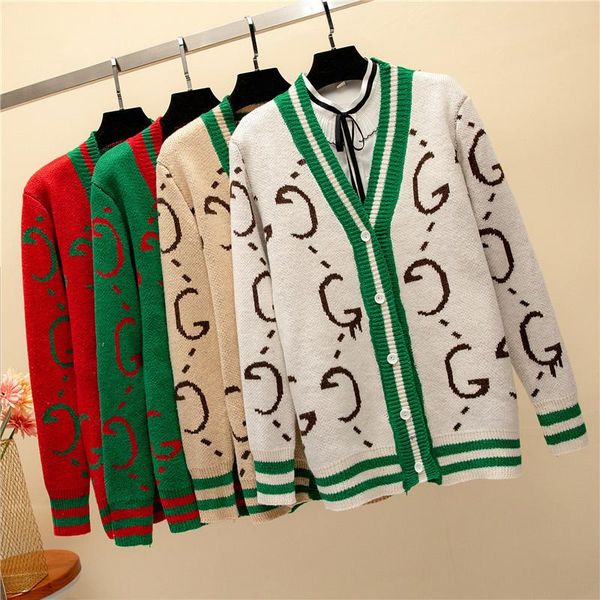 cardigan sweater knitted luxury designer women new spring autumn female elegant print outerwear sweater coat, White;black
cardigan sweater knitted luxury designer women new spring autumn female elegant print outerwear sweater coat, White;black