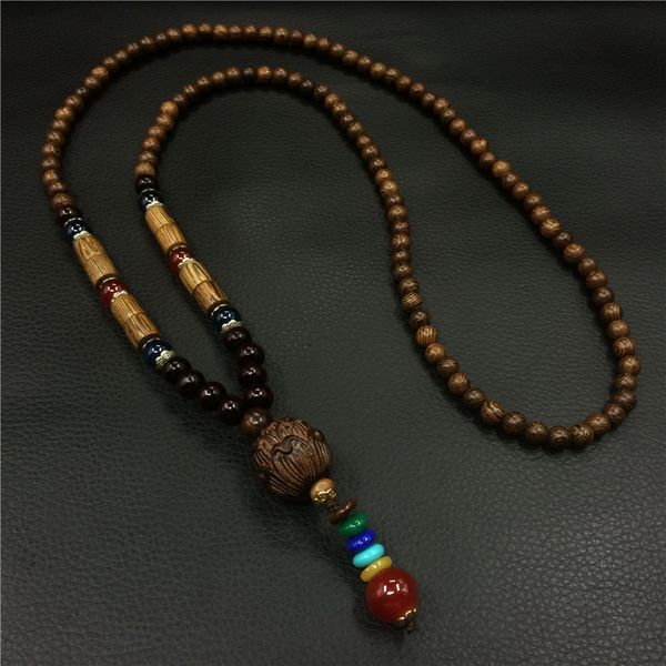 retro beads tibetan style wooden beads coconut shell glazed decorative sweater chain long necklace for men and women, Silver
retro beads tibetan style wooden beads coconut shell glazed decorative sweater chain long necklace for men and women, Silver