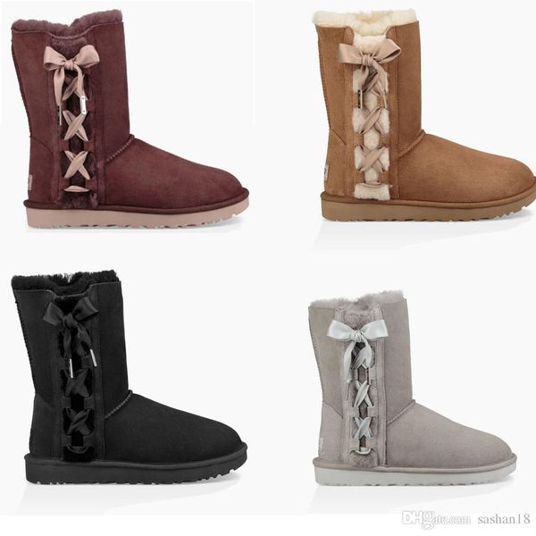 2018 winter new wgg australia classic snow boots womens winter boots fashion discount ankle plus cotton boots shoes tassel bowti, Black 
2018 winter new wgg australia classic snow boots womens winter boots fashion discount ankle plus cotton boots shoes tassel bowti, Black
