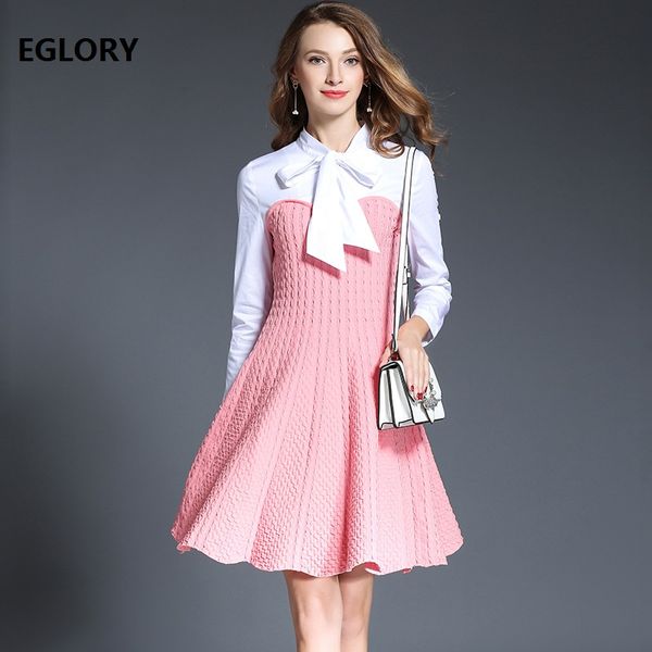 sweet cute women dress new autumn winter long sweater dress ladies bow color striped shirt patchwork casual knitted jumper, White;black
sweet cute women dress new autumn winter long sweater dress ladies bow color striped shirt patchwork casual knitted jumper, White;black