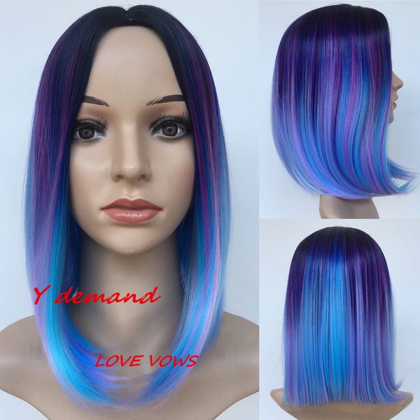 12 '' black mix blue purple synthetic wigs short bob wig wigs for women heat resistant straight hair hairpieces for women black
12 '' black mix blue purple synthetic wigs short bob wig wigs for women heat resistant straight hair hairpieces for women black