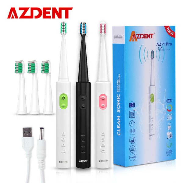 azdent new az-1 pro sonic electric toothbrush rechargeable usb charge 4 pcs replaceable heads timer teeth tooth brush waterproof
azdent new az-1 pro sonic electric toothbrush rechargeable usb charge 4 pcs replaceable heads timer teeth tooth brush waterproof