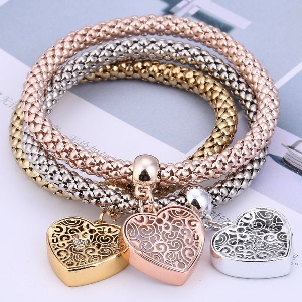 zoshi 3pcs ethnic love heart charm bracelets for women gold silver crystal chain bracelets & bangles with pendants jewelry, Golden;silver
zoshi 3pcs ethnic love heart charm bracelets for women gold silver crystal chain bracelets & bangles with pendants jewelry, Golden;silver