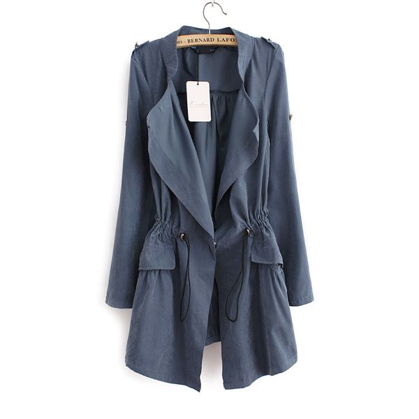 2018 korean casual trench coat autumn winter elegant drawstring waist long trench for women plus size roupas feminina sale, Tan;black
2018 korean casual trench coat autumn winter elegant drawstring waist long trench for women plus size roupas feminina sale, Tan;black