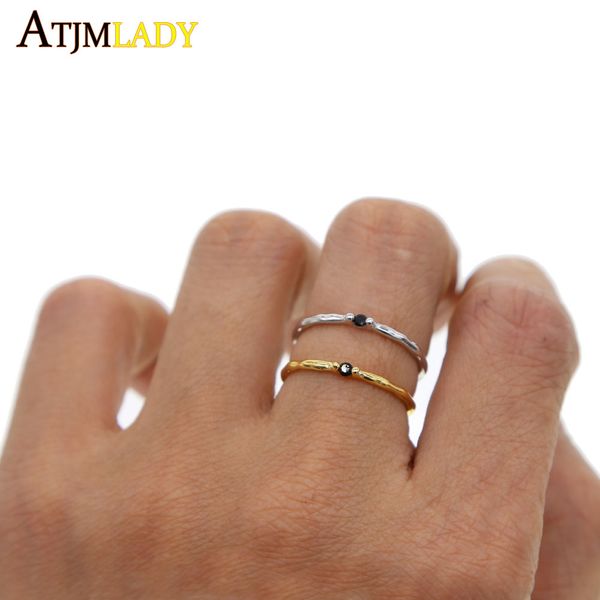 2018 new gold color birthstone single black cz stone thin band 925 sterling silver delicate girl thin midi cz ring women jewelry, Golden;silver
2018 new gold color birthstone single black cz stone thin band 925 sterling silver delicate girl thin midi cz ring women jewelry, Golden;silver
