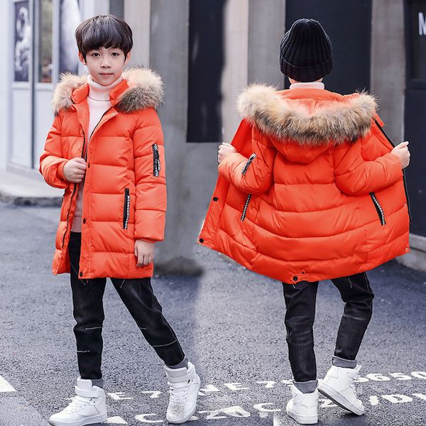 4- 14 yrs teenage boys winter thick warm long coats kids casual big fur hood outfit autumn boys clothes cotton-wadded outwear, Blue;gray
4- 14 yrs teenage boys winter thick warm long coats kids casual big fur hood outfit autumn boys clothes cotton-wadded outwear, Blue;gray