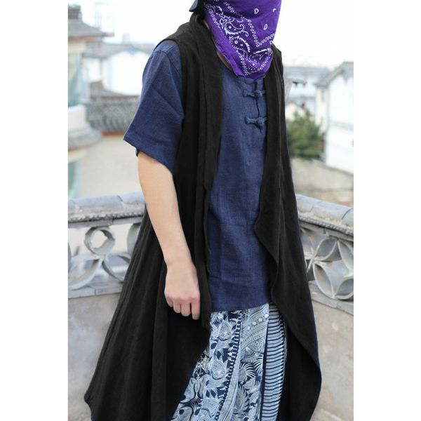 summer men's sleeveless cardigan x-long trench 100%cotton hiphop coat jackets outwear vest cloak hombre irregular hem solid, Tan;black
summer men's sleeveless cardigan x-long trench 100%cotton hiphop coat jackets outwear vest cloak hombre irregular hem solid, Tan;black