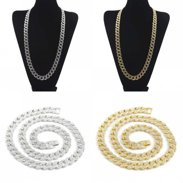 High Quality Mens Womens Chain Hip Hop Miami Curb Cuban Gold Plated Necklace Rhinestones Fashion Jewelry Free Shipping D772S
High Quality Mens Womens Chain Hip Hop Miami Curb Cuban Gold Plated Necklace Rhinestones Fashion Jewelry Free Shipping D772S