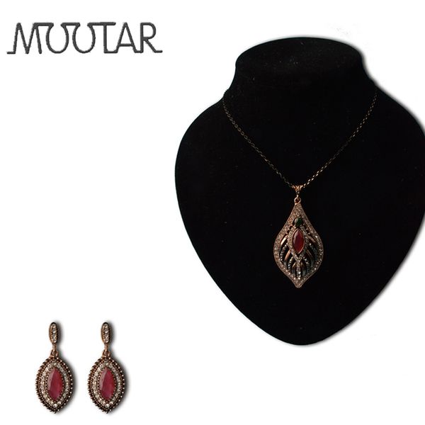 mootar turkish crystal wedding jewelry sets for women antique gold leaf red/green resin stone pendant necklace earrings set, Silver
mootar turkish crystal wedding jewelry sets for women antique gold leaf red/green resin stone pendant necklace earrings set, Silver