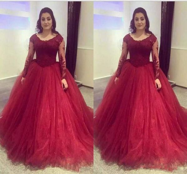 Burgundy Lace And Tulle Quinceanera Dresses Scoop Neck Tulle Long Sleeves Ball Gown Prom Party Wear Sweet 16 Dresses Evening Gowns 11.11
Burgundy Lace And Tulle Quinceanera Dresses Scoop Neck Tulle Long Sleeves Ball Gown Prom Party Wear Sweet 16 Dresses Evening Gowns 11.11