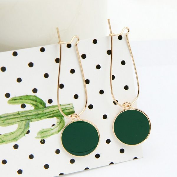 fashion simple drops of oil earrings korean jewelry small fresh green color round dangle long earrings women vintage bijoux, Silver
fashion simple drops of oil earrings korean jewelry small fresh green color round dangle long earrings women vintage bijoux, Silver