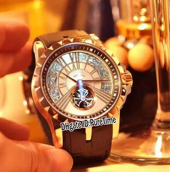 new excalibur 46 tourbillon squelette steel case silver/black dial automatic mens watch 4 colors leather sports watches rd01a1, Slivery;brown 
new excalibur 46 tourbillon squelette steel case silver/black dial automatic mens watch 4 colors leather sports watches rd01a1, Slivery;brown