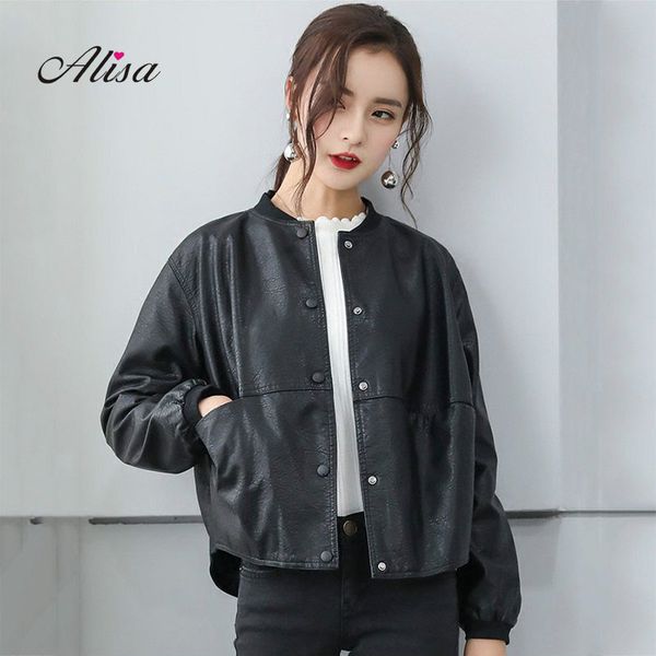 women's leather & faux 2021 spring autumn pu coat women loose casual long sleeved single breasted jacket ladies black moto biker jacket
women's leather & faux 2021 spring autumn pu coat women loose casual long sleeved single breasted jacket ladies black moto biker jacket