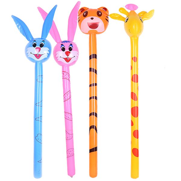 

1pcs cartoon inflatabel animal long inflatable hammer children toys no wounding stick