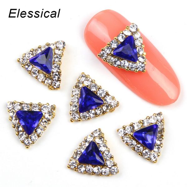 elessical 10pcs triangle rhinestones nail art accessories 3d alloy nail charm stud glitter blue pink red crystal decoration, Silver;gold
elessical 10pcs triangle rhinestones nail art accessories 3d alloy nail charm stud glitter blue pink red crystal decoration, Silver;gold
