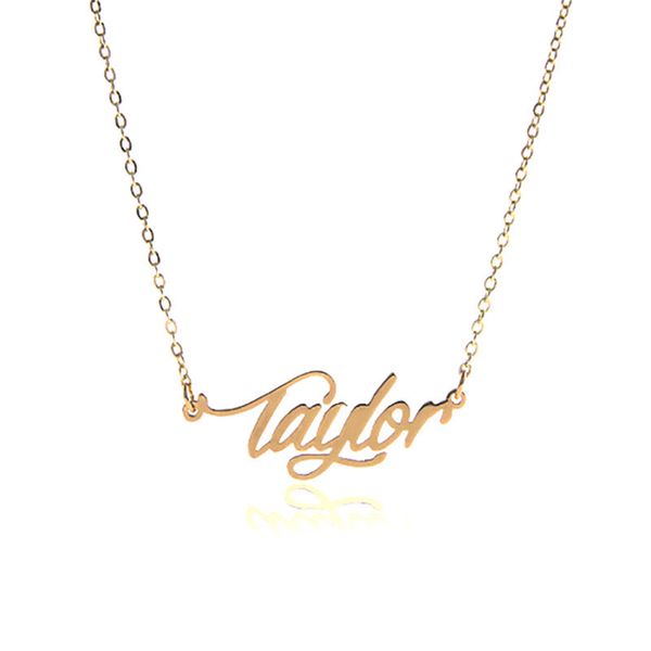 custom stainless steel name necklace for women gift personal delicate name necklace " taylor " gold customized nameplate necklace, Golden;silver
custom stainless steel name necklace for women gift personal delicate name necklace " taylor " gold customized nameplate necklace, Golden;silver