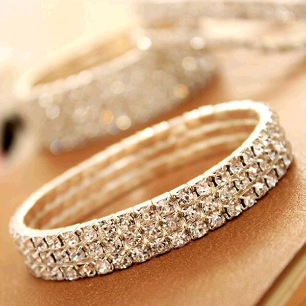 5 types 1 layer to 5 layers full shiny crystal elastic band silver bracelets & bangles for women, Black
5 types 1 layer to 5 layers full shiny crystal elastic band silver bracelets & bangles for women, Black