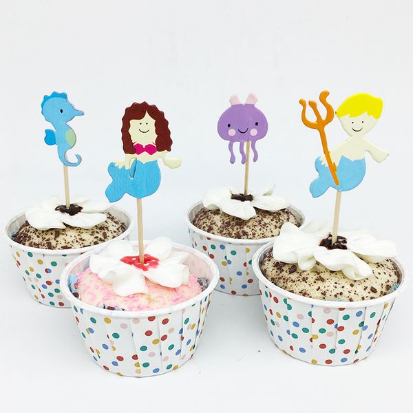 72pcs/lot mermaid princess theme cartoon party supplies cupcake er kids boy birthday party decorations
72pcs/lot mermaid princess theme cartoon party supplies cupcake er kids boy birthday party decorations