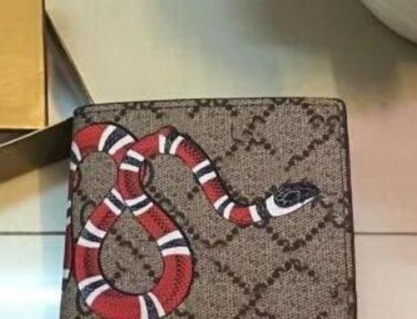 Fashion Luxury Brand Women Men Wallets Short Wallets Designer Animal pattern Leather Card Holders Purse Hot Sale no box