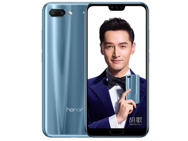 

original huawei honor 10 6gb ram 64gb/128gb rom mobile phone kirin 970 octa core android 5.84" aurora glass 24.0mp ai nfc 4g lte cell p