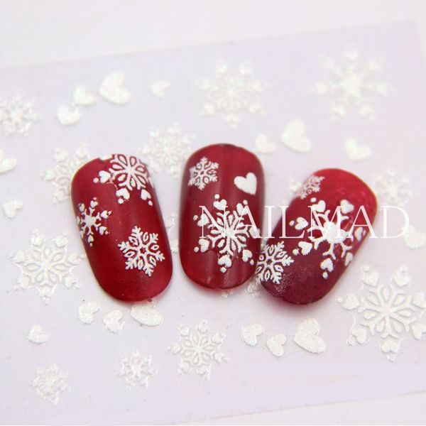 1 sheet white snowflake nail stickers christmas snow nail stickers 3d adhesive sticker, Black
1 sheet white snowflake nail stickers christmas snow nail stickers 3d adhesive sticker, Black