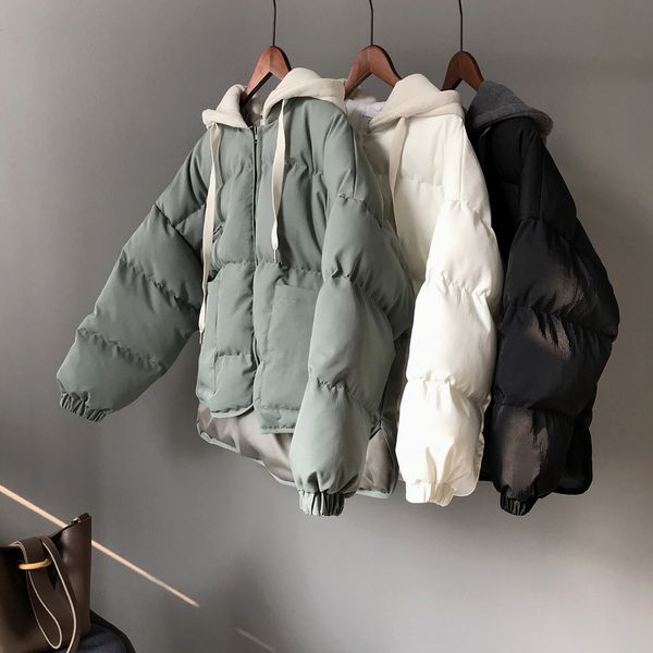 swyivy womens jacket coat short design 2018 winter new hooded female cotton padded outwear solid color short jacket bread coat, Black;brown
swyivy womens jacket coat short design 2018 winter new hooded female cotton padded outwear solid color short jacket bread coat, Black;brown