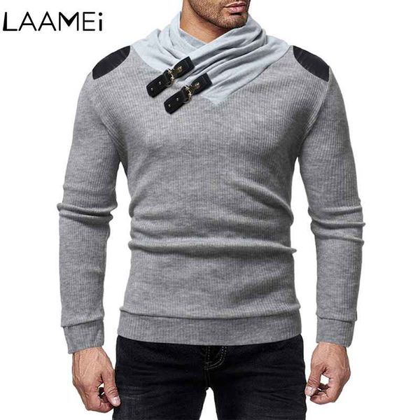 laamei knit slim leather button neckline pullover men's sweaters men's sweaters fashion stitching sweater new sweater for men, White;black
laamei knit slim leather button neckline pullover men's sweaters men's sweaters fashion stitching sweater new sweater for men, White;black