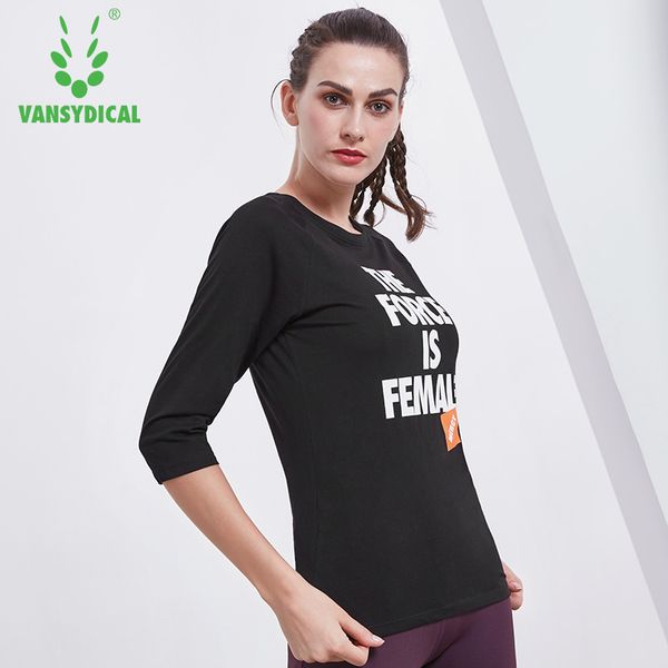 spt vansydical autumn sports women's cotton slim letters running workout yoga t-shirts o-neck outer wear, Black;blue
spt vansydical autumn sports women's cotton slim letters running workout yoga t-shirts o-neck outer wear, Black;blue