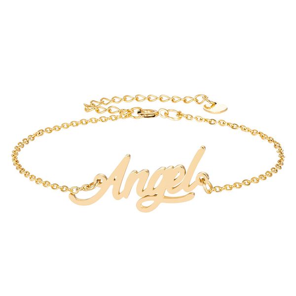 18k gold plated stainless steel engrave script name " angel " charm bracelets for women personalized custom bracelet charm christm, Golden;silver
18k gold plated stainless steel engrave script name " angel " charm bracelets for women personalized custom bracelet charm christm, Golden;silver