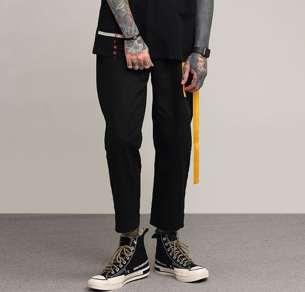 tkpa mens black cotton pants ribbon design summer street capris pants fashion male casual trouser
tkpa mens black cotton pants ribbon design summer street capris pants fashion male casual trouser