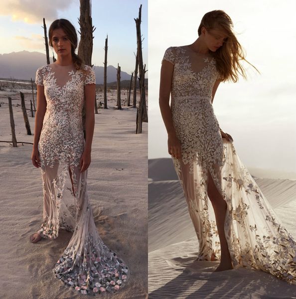 hermione de paula spring 2019 mermaid wedding dress bateau neck cap sleeve illusion boho bridal gown slit lace abiti da sposa, White
hermione de paula spring 2019 mermaid wedding dress bateau neck cap sleeve illusion boho bridal gown slit lace abiti da sposa, White