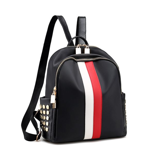 2017 fashion han edition of oxford cloth double shoulder bag style nylon dress red and green striped backpack 6829
2017 fashion han edition of oxford cloth double shoulder bag style nylon dress red and green striped backpack 6829