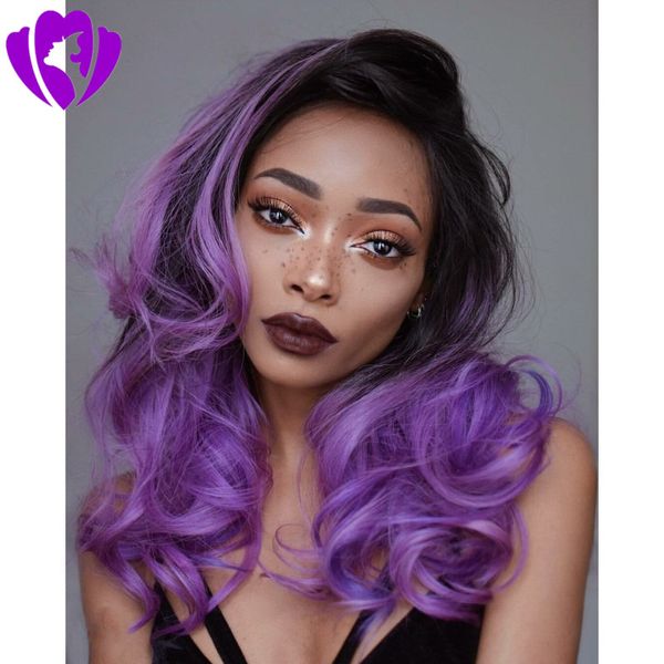 stock body wave ombre synthetic wig high temperature heat resistant fiber purple lace front wig synthetic for women wigs, Black
stock body wave ombre synthetic wig high temperature heat resistant fiber purple lace front wig synthetic for women wigs, Black