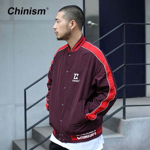 chinism 2018 spring red side striped bomber jacket men's blue patchwork loose printed jackets baseball uniform mens streetwear, Black;brown
chinism 2018 spring red side striped bomber jacket men's blue patchwork loose printed jackets baseball uniform mens streetwear, Black;brown