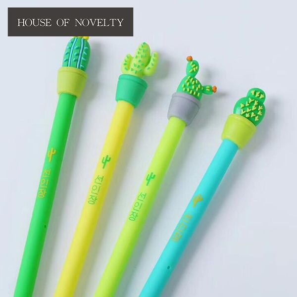 4 pcs/lot green cactus plant gel pen promotional gift stationery school & office supply
4 pcs/lot green cactus plant gel pen promotional gift stationery school & office supply