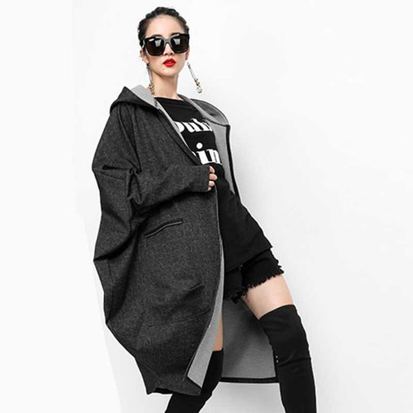 women fahion big size poncho long coat hoodeies gary zipper oversized long coat with pocket street wear casual autumn spring, Tan;black
women fahion big size poncho long coat hoodeies gary zipper oversized long coat with pocket street wear casual autumn spring, Tan;black
