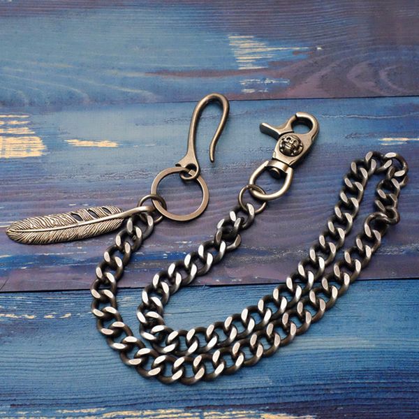 male pants chain punk hip-hop trendy belt waist chain ms bag jeans alloy plating trousers with metal feathers, Black;brown
male pants chain punk hip-hop trendy belt waist chain ms bag jeans alloy plating trousers with metal feathers, Black;brown