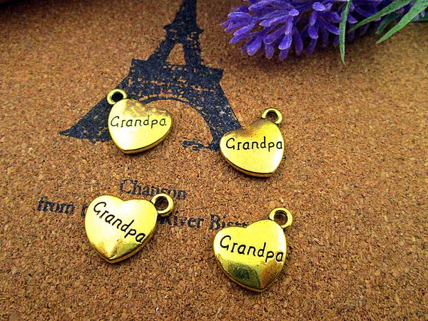 36pcs 18x15mm grandpa charms, gold 2 sided grandpa heart charm pendants, Bronze;silver
36pcs 18x15mm grandpa charms, gold 2 sided grandpa heart charm pendants, Bronze;silver