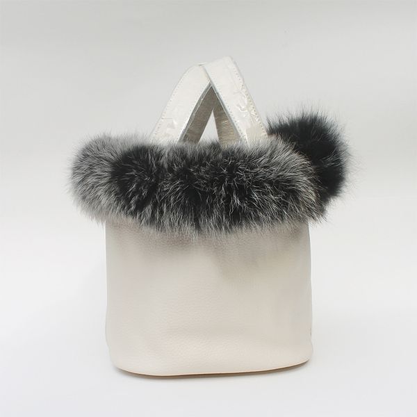 new european and american famous blue sub bag fur bucket bag leather hand-held woman
new european and american famous blue sub bag fur bucket bag leather hand-held woman