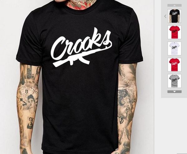 2018 summer new street hip-hop t-shirt crooks&casles skateboard men's cotton t-shirt, hip hop hiphop short sleeve t-shirt, White;black
2018 summer new street hip-hop t-shirt crooks&casles skateboard men's cotton t-shirt, hip hop hiphop short sleeve t-shirt, White;black